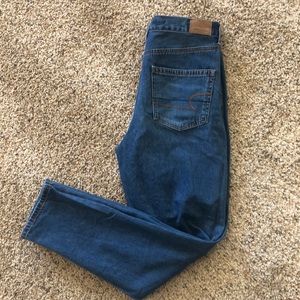 American Eagle medium wash straight leg jeans